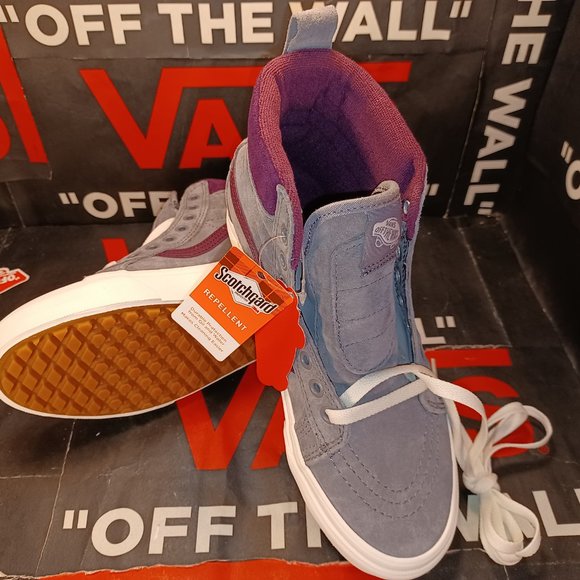 Vans Sk8 Hi Mte Frost Gray/Prune Suede Men's 4/Women's 5.5 VNOA4BV7XKM1 - Picture 3 of 10